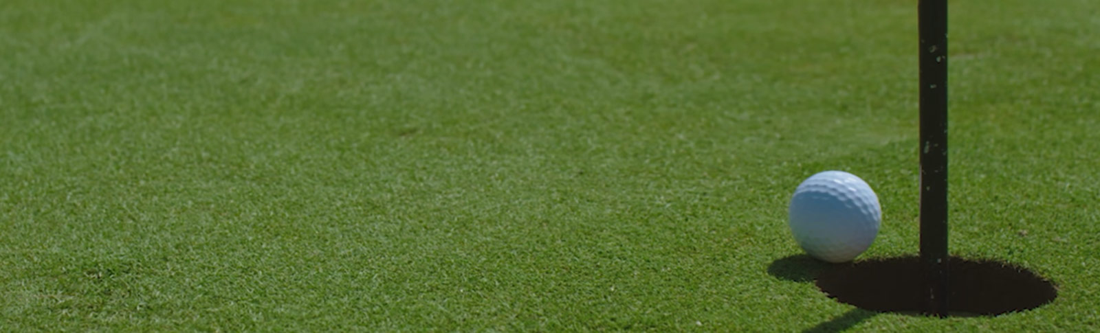 Pallina da golf rotola in buca.